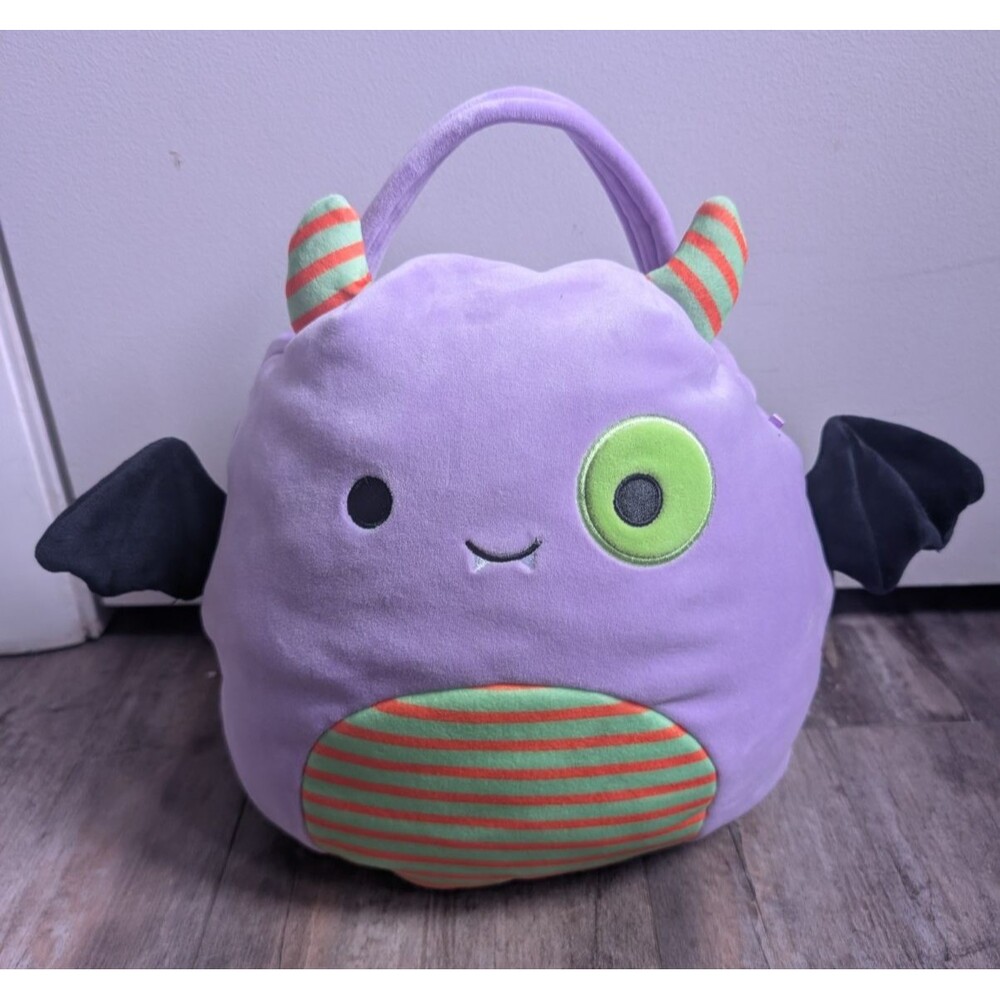 Squishmallows Blaze The Bat Halloween Trick Or Treat Pail Candy Bag 11” 2023